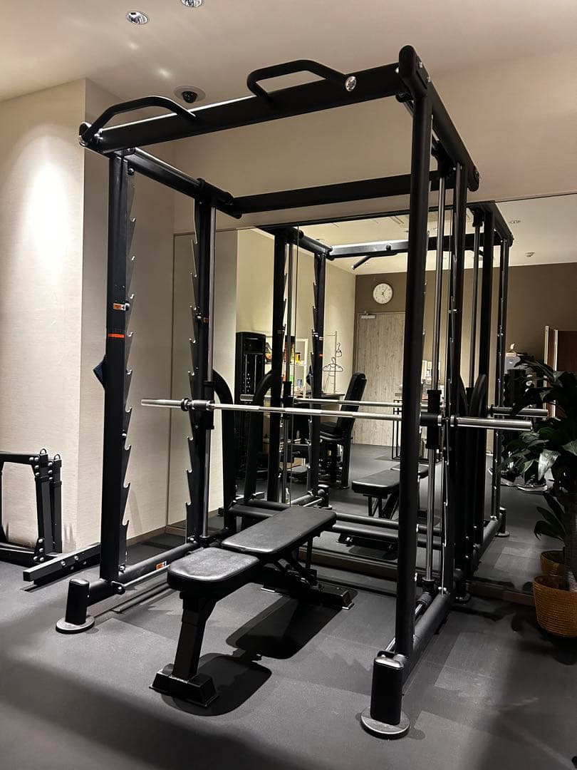 【配送設置費込み】Impulse業務用3Dスミスマシン 美品セーフティ＆ベンチ付