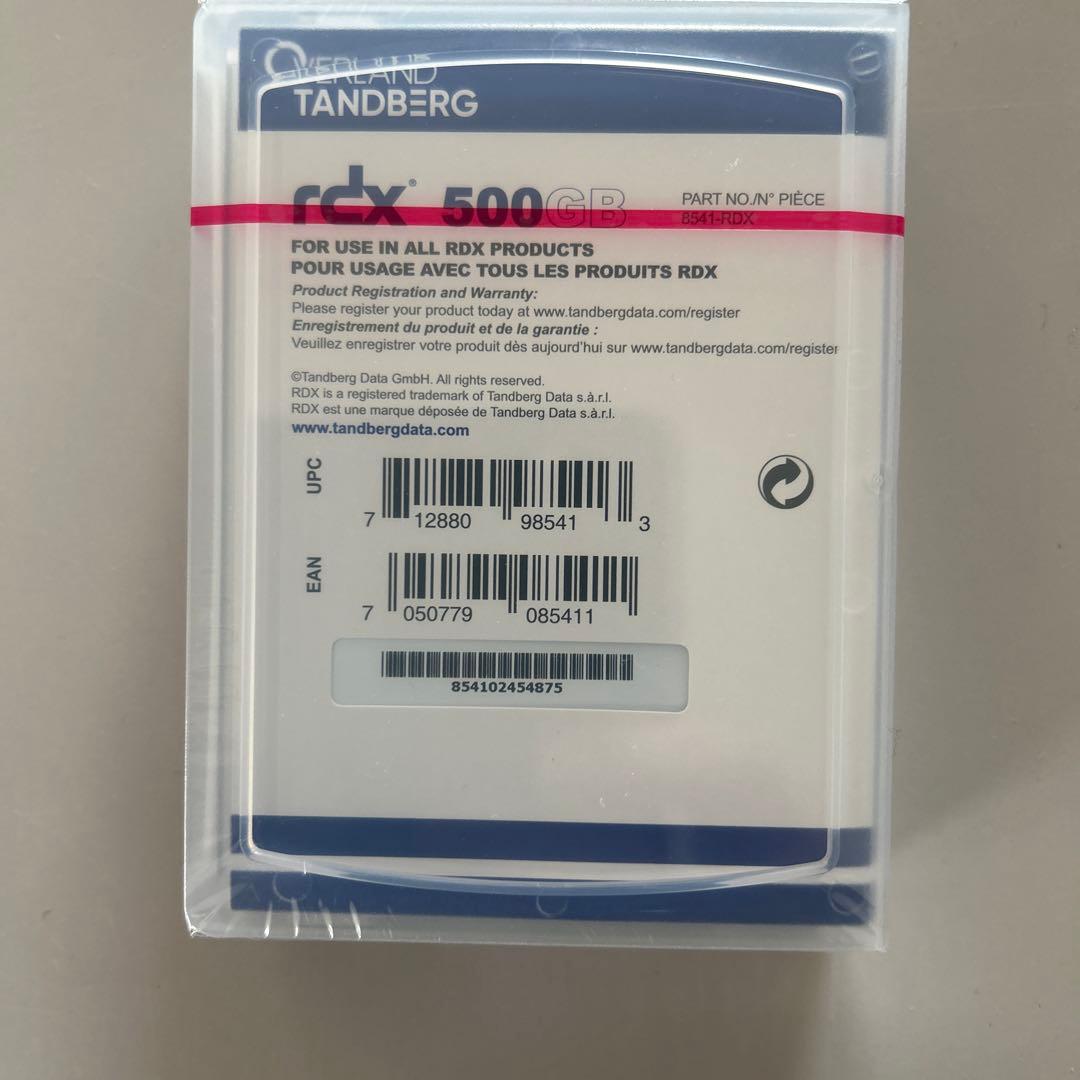Tandberg RDX 500GB データカートリッジ8541未開封