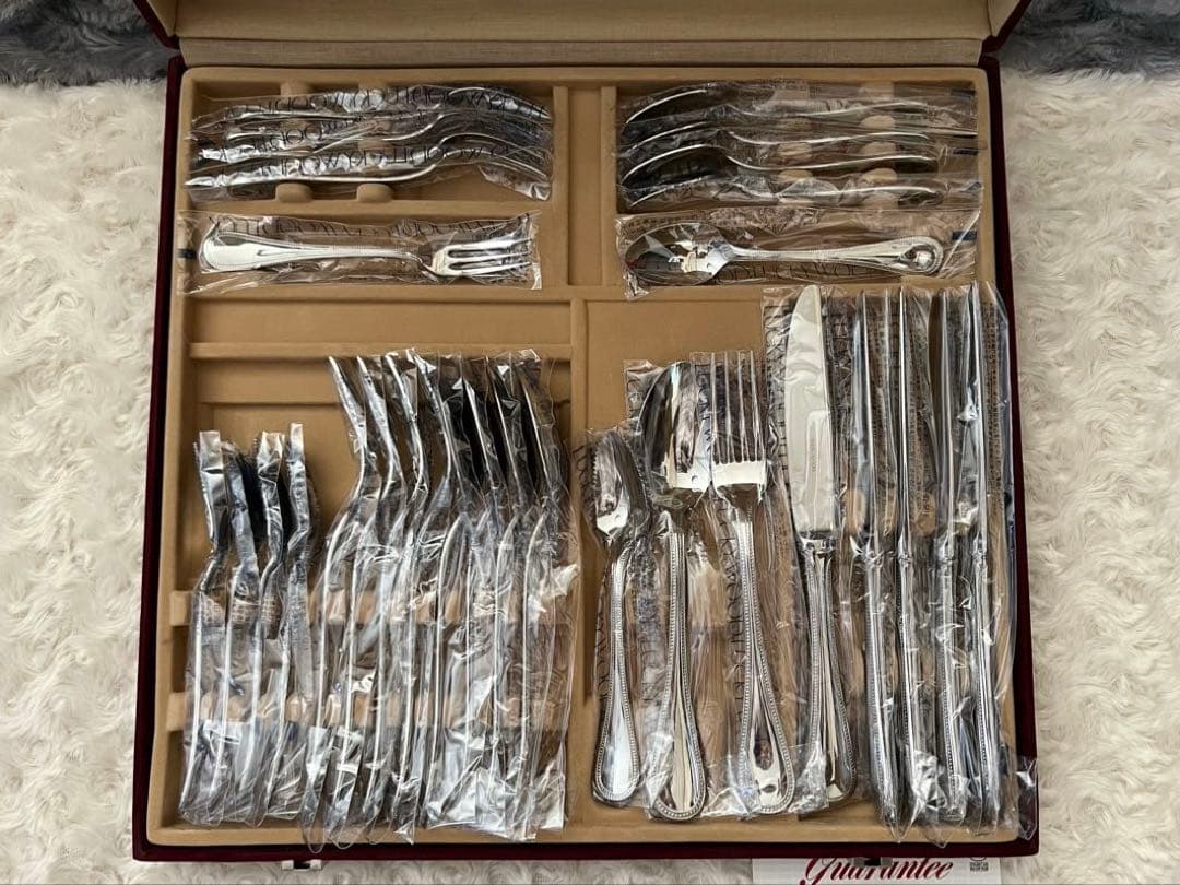 ラッキーウッド カトラリーセット　フレンチアクセント　ディナーセット　30本