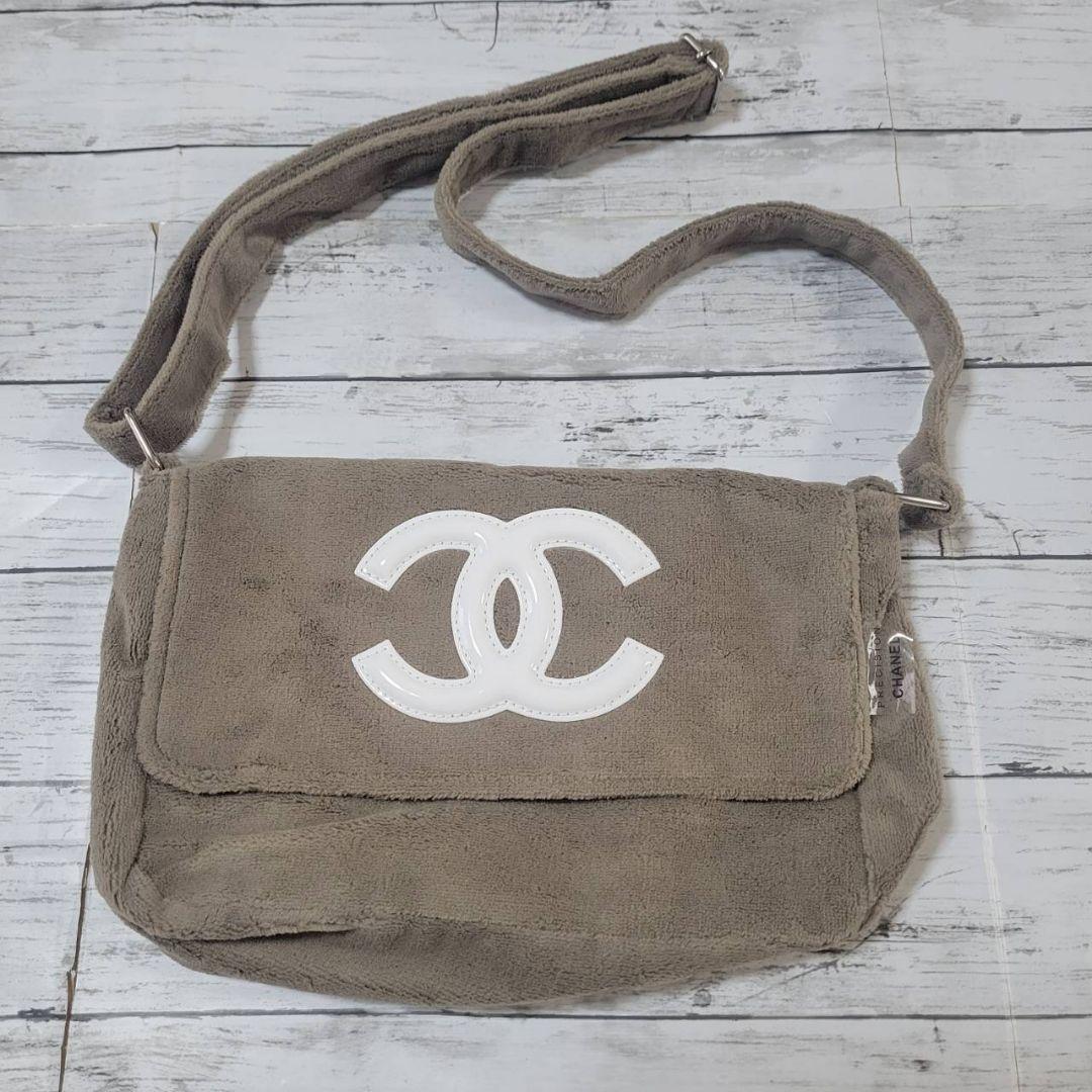 たじさん ショルダーバッグ パイル生地 ベージュ ノベルティ