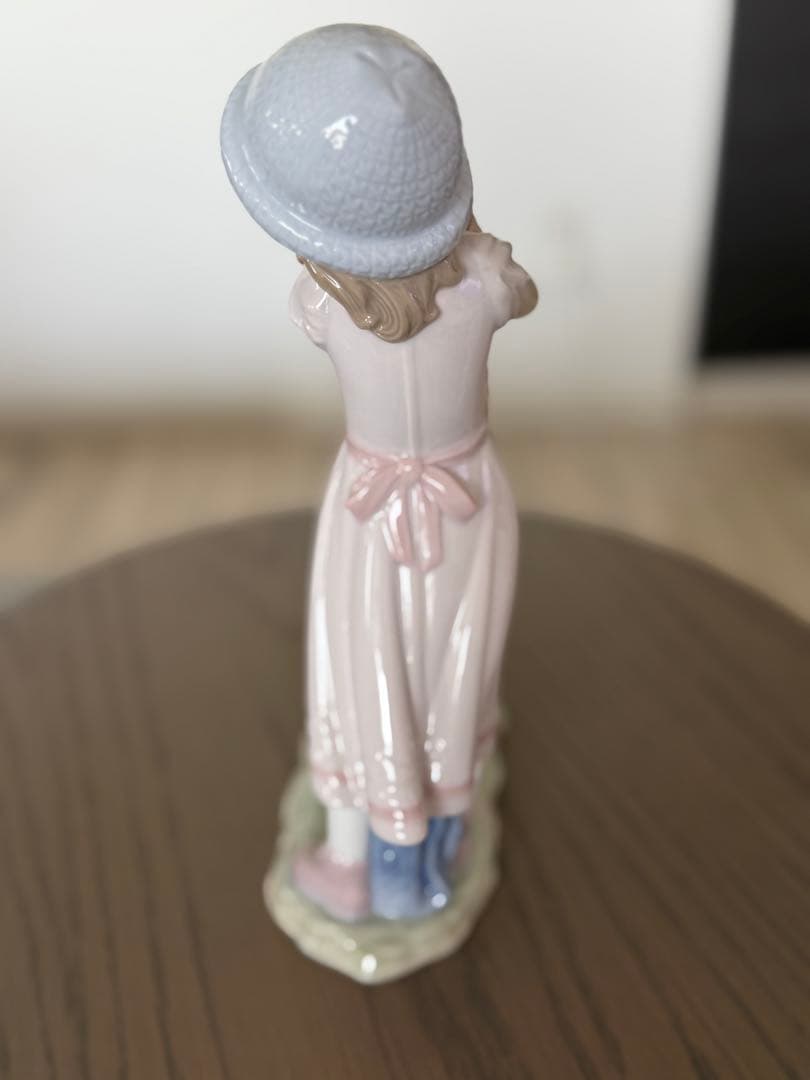 リヤドロLladro 陶器人形 置物　犬と少女 待ってたよ！ 美品