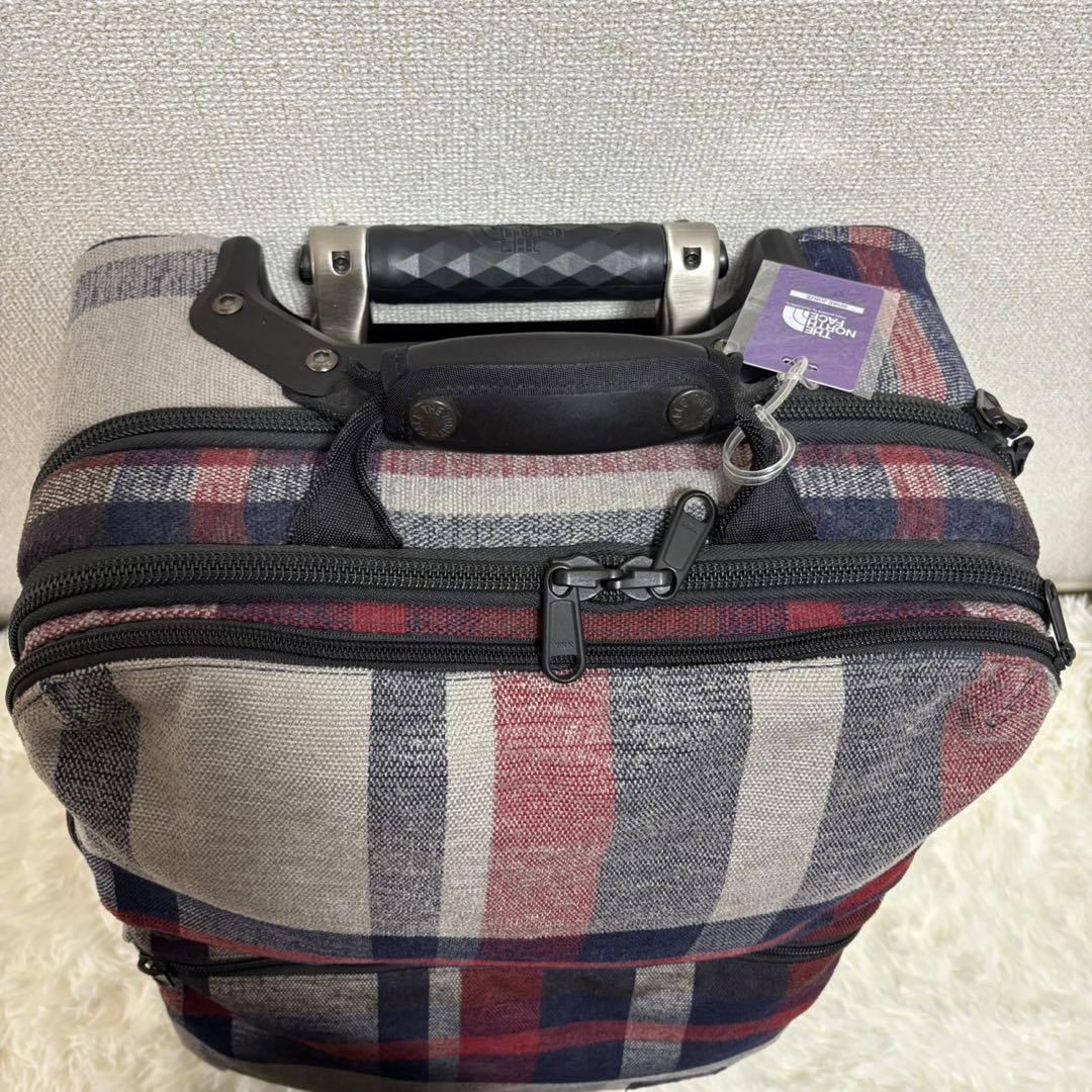 【美品】ノースフェイス キャリーケース パープルレーベル トラベルキャリー2輪