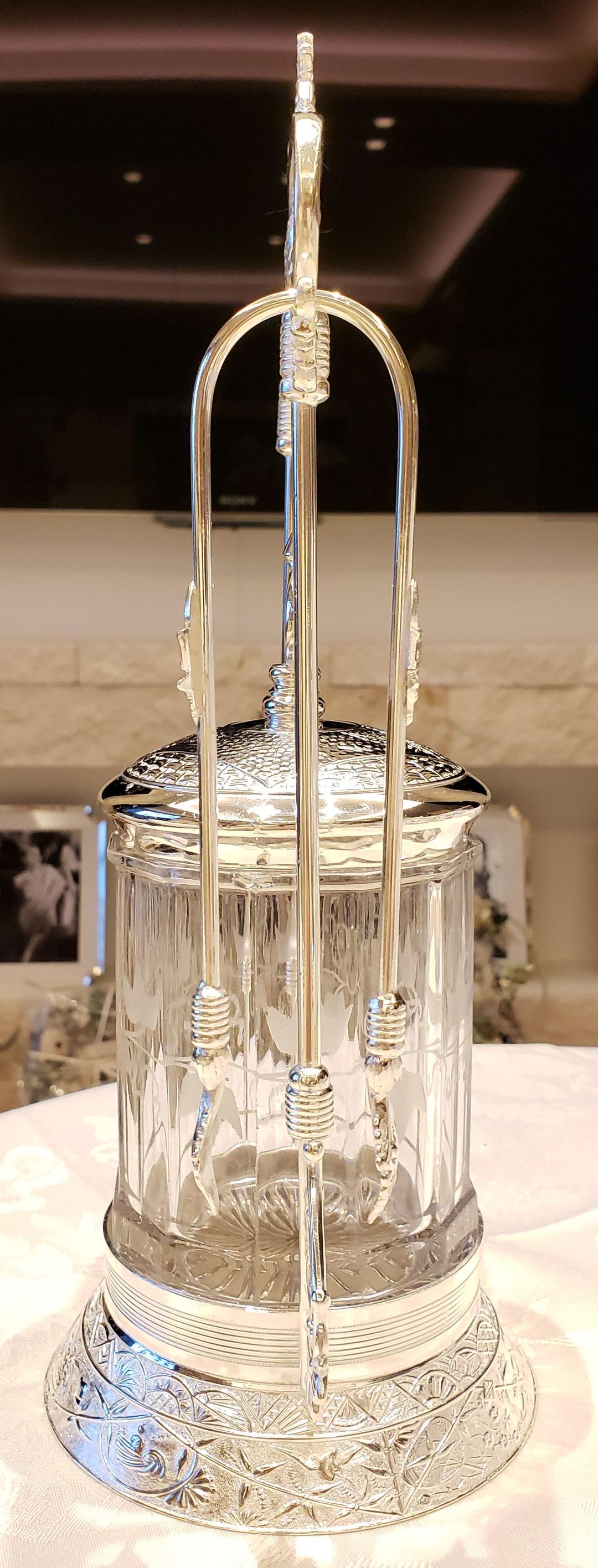 純銀P 希少 ピクルスジャー ② ビスケットジャー シルバー アンティーク