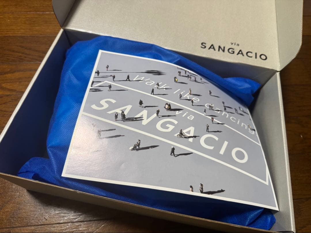 SANGACIO ホワイト/ブラック スニーカー