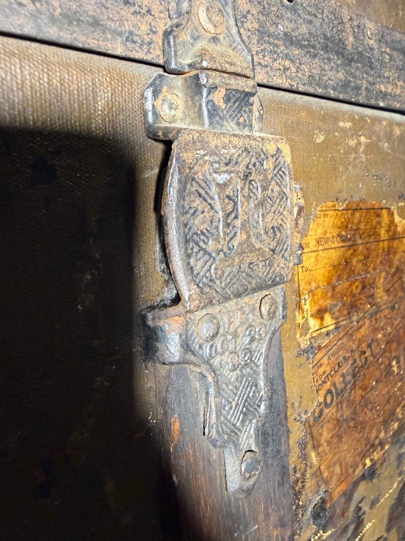 19世紀 O.A.TAYLOR製 スチーマートランク 特大 1880s 鍵なし