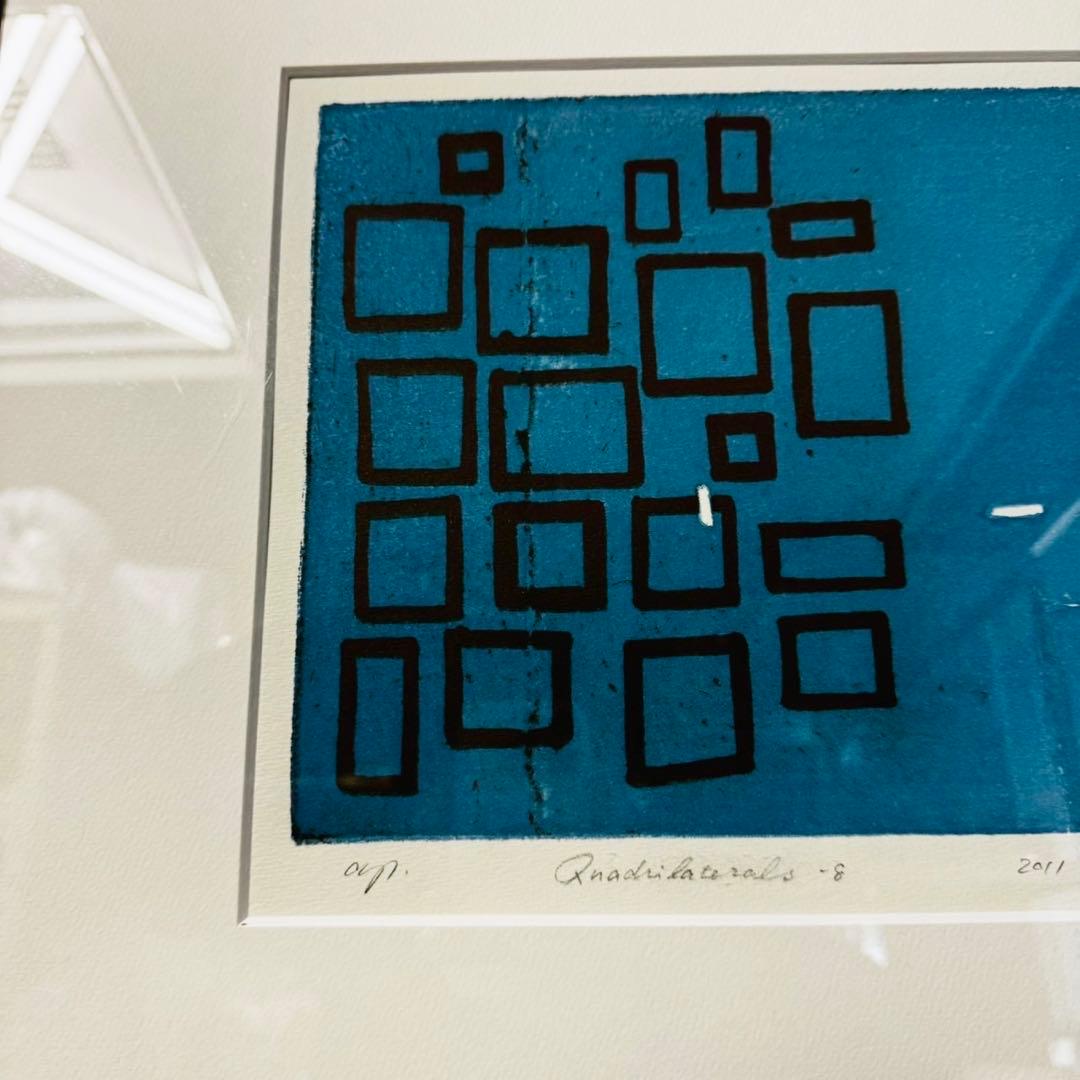 D26美品✨黒木周 版画 クロスグラフ IDEE アート品 おしゃれインテリア