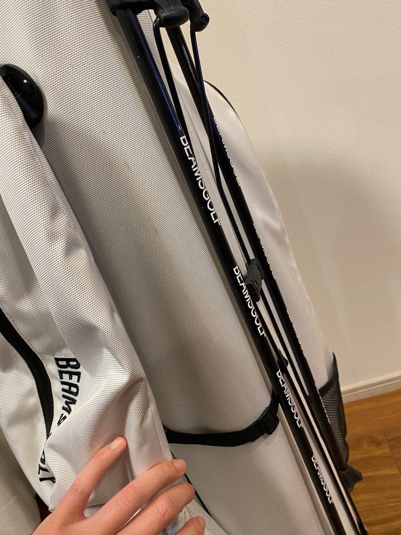 BEAMS GOLF スタンド式ゴルフバッグ ホワイト