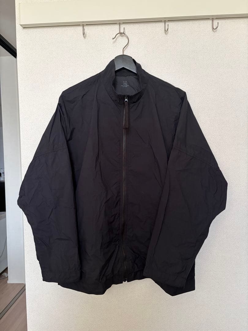 23AW MUJI LABO撥水防風ナイロンセットアップ M 黒 無印良品