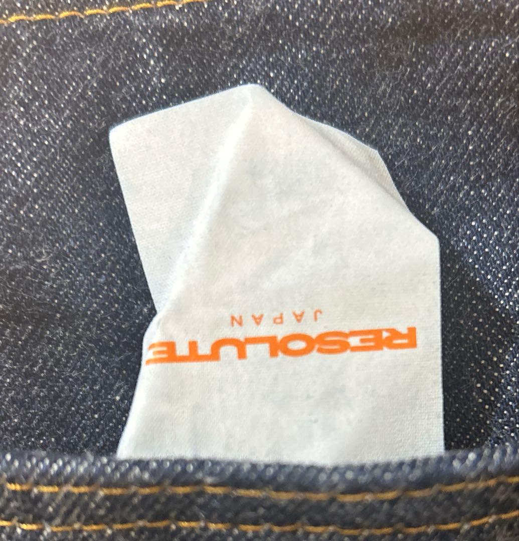 RESOLUTE リゾルト　710 デニムパンツ　W34L28 濃紺