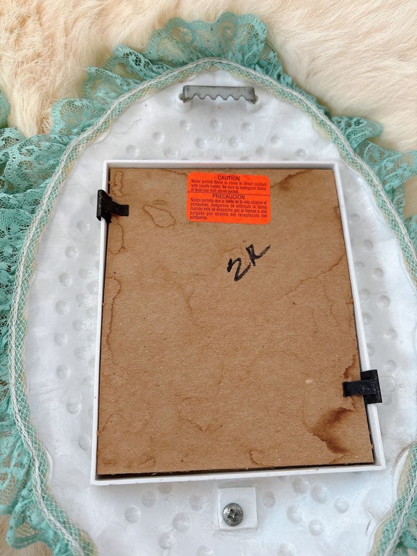 値下げ　ヴィンテージ　オーバル　壁掛け鏡 ミラー　アンティーク60s 70s