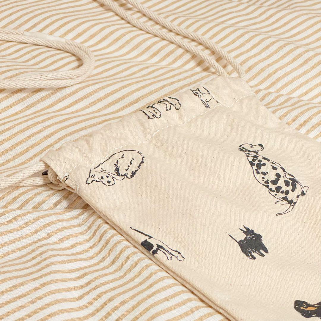 TEMBEA 巾着 POCHETTE PRINT 犬 DOG
