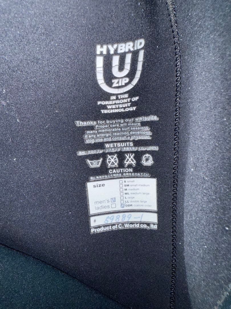 AXXE CLASSIC 4×3セミドライ ウエットスーツ