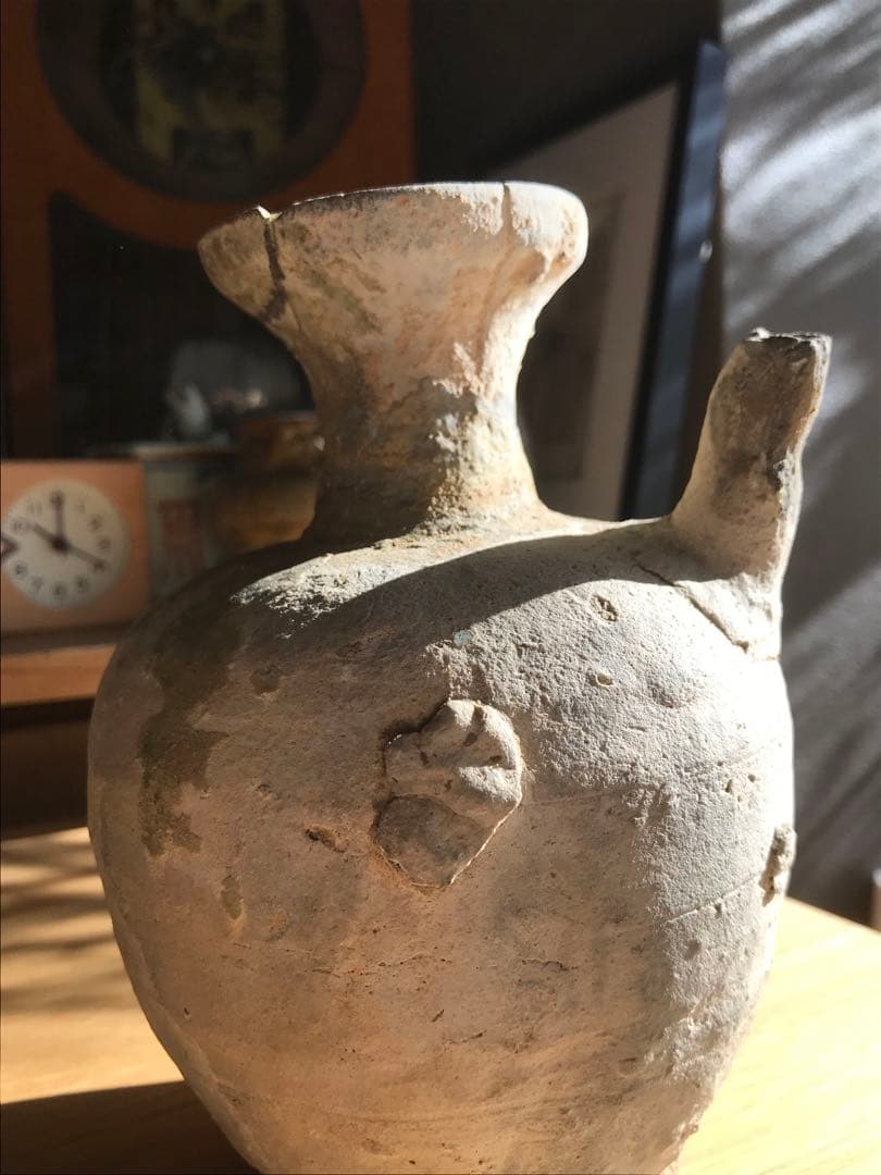 室町時代　古瀬戸　水注　焼き物　骨董　アンティーク　壺