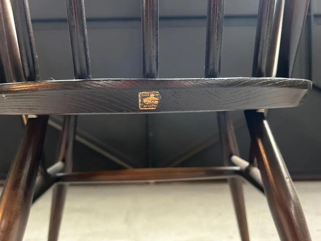 ERCOL / アーコール｜クエーカーアームチェア｜エルム材 ダークブラウン