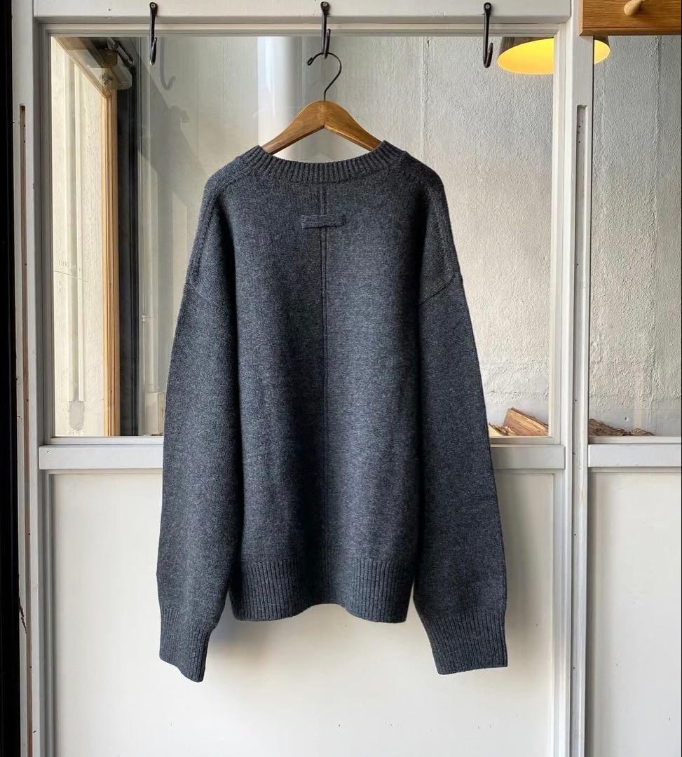 トップス stein EX FINE LAMBS CREW NECK KNIT LS