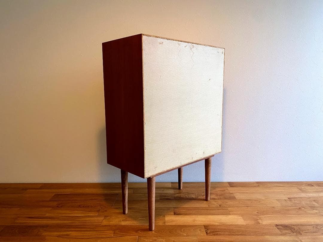 プロフ必読　デンマーク製 チーク レコードキャビネット 仕上済