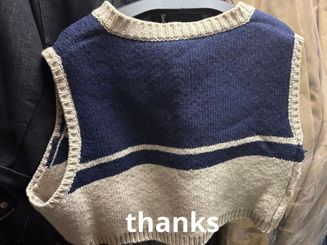 RAF SIMONS クロップドニットベスト　17ss