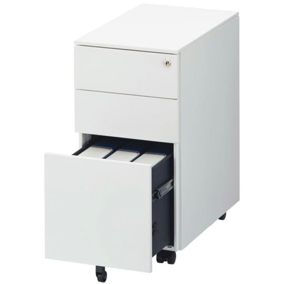 TOKIO スリムキャビネット 3段　ホワイト FWGN-DY30WHAL