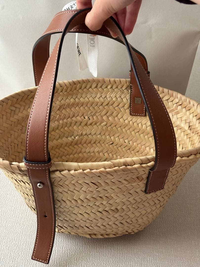 LOEWE かごバッグ ナチュラル