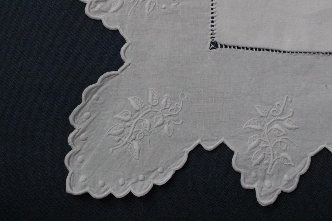 フランスアンティーククッションカバー \"P・F\"