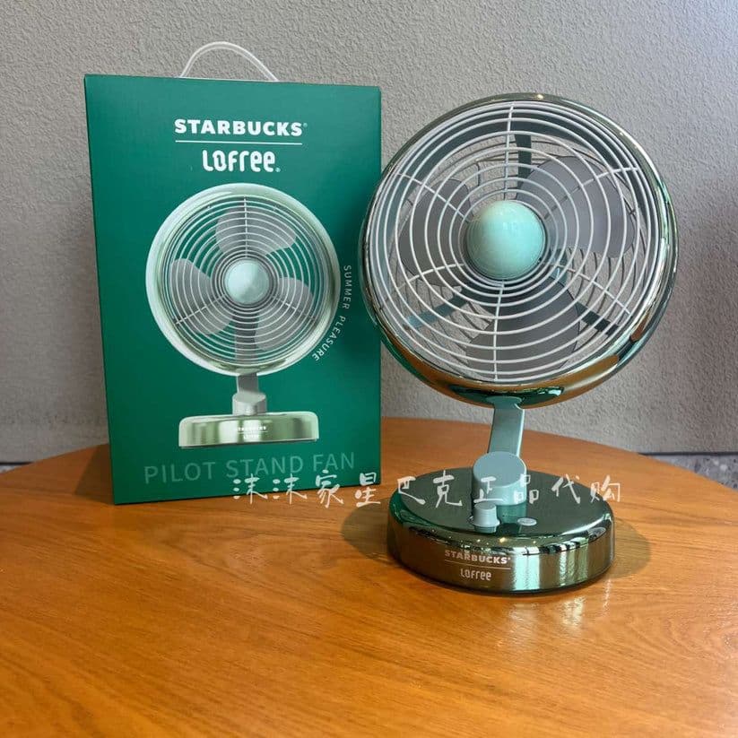 日本未発売 STARBUCKS 卓上扇風機 ミニファン スターバックス