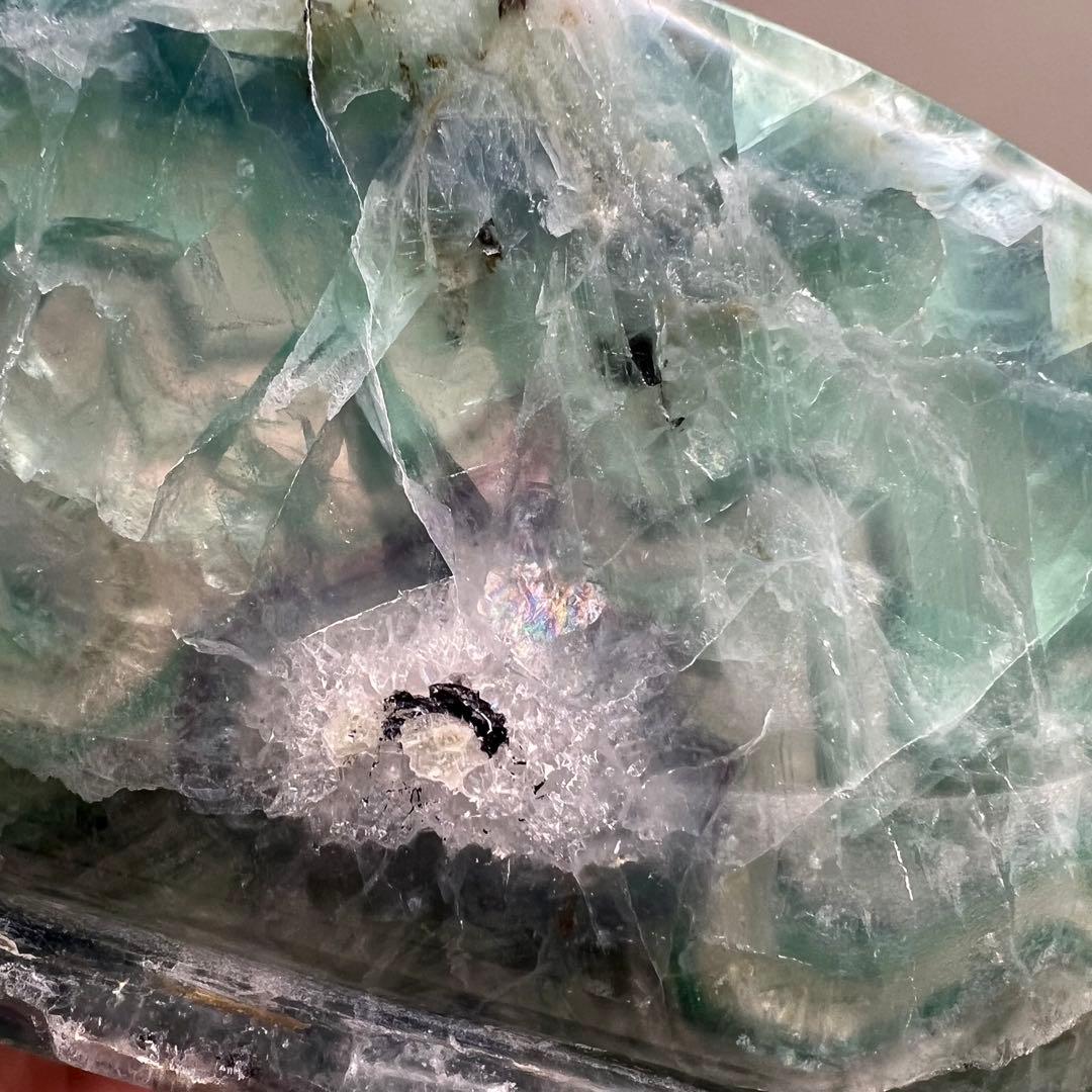 （fluorite6）レア フローライト 大きなフルーツ皿お椀お皿ボウル