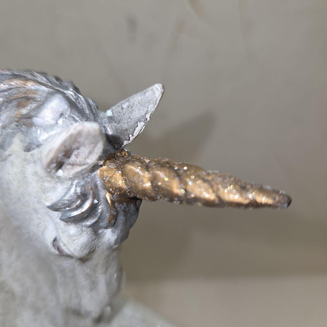 アンティーク調ユニコーンの装飾置物