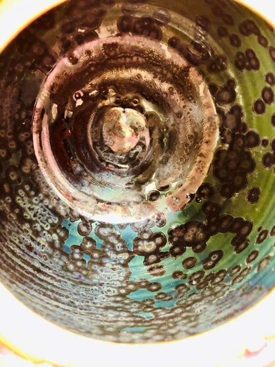 『斑紋点天目壺』『斑紋点天目壺』石垣島港骨董店【宗陵】八重山☆詳細不明？☆骨董店