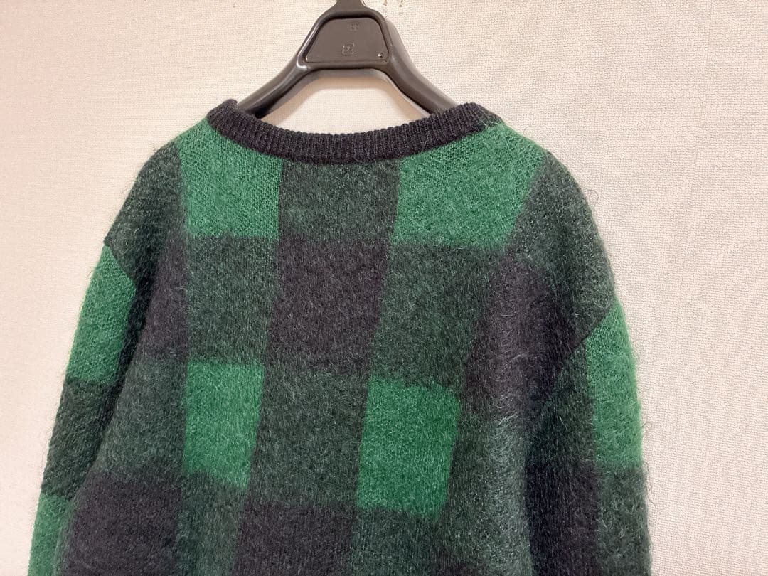 VALENTINOバレンティノモヘアチェックニットセータープルオーバーバレンチノ