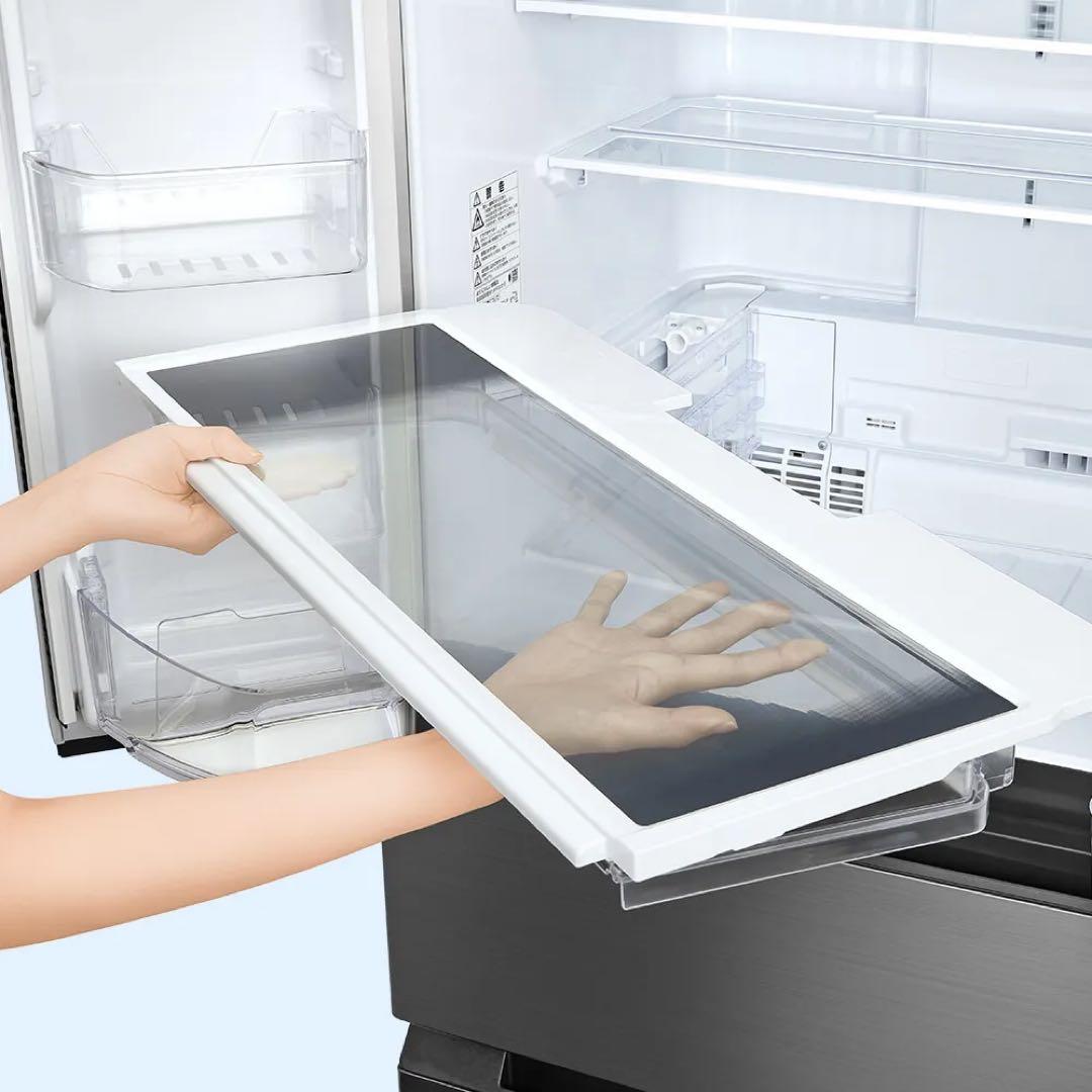 【美品】SHARP冷蔵庫 SJ-MF46M-H 457L(2024年製)送料込み