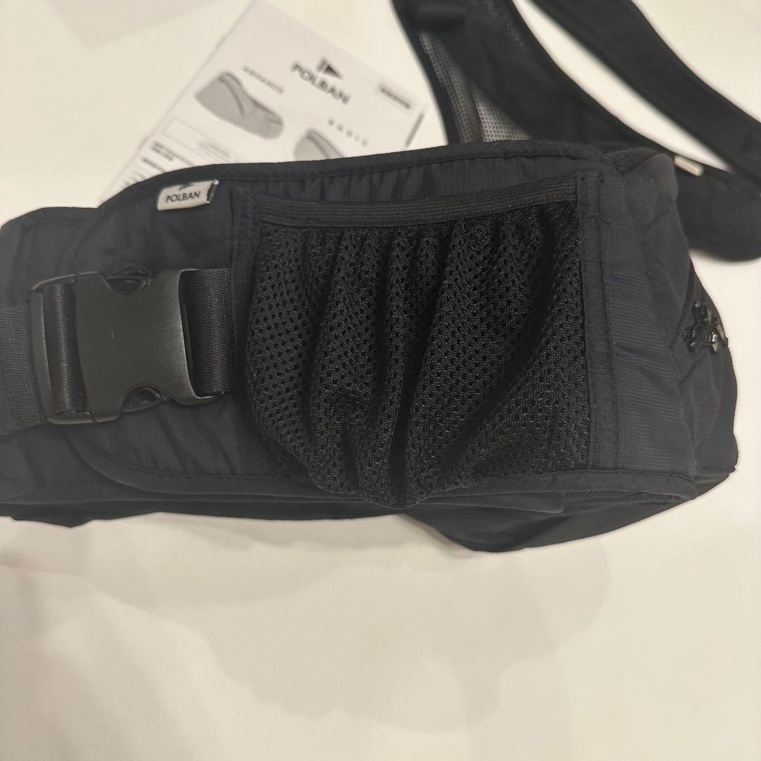 美品　ポルバンアドバンス　ヒップシート ブラック　シングルショルダー