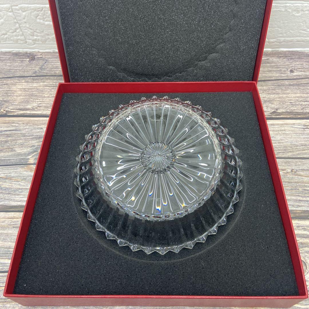 【未使用】Baccarat バカラ ミルニュイ プレート19.5ｃｍ 　深皿