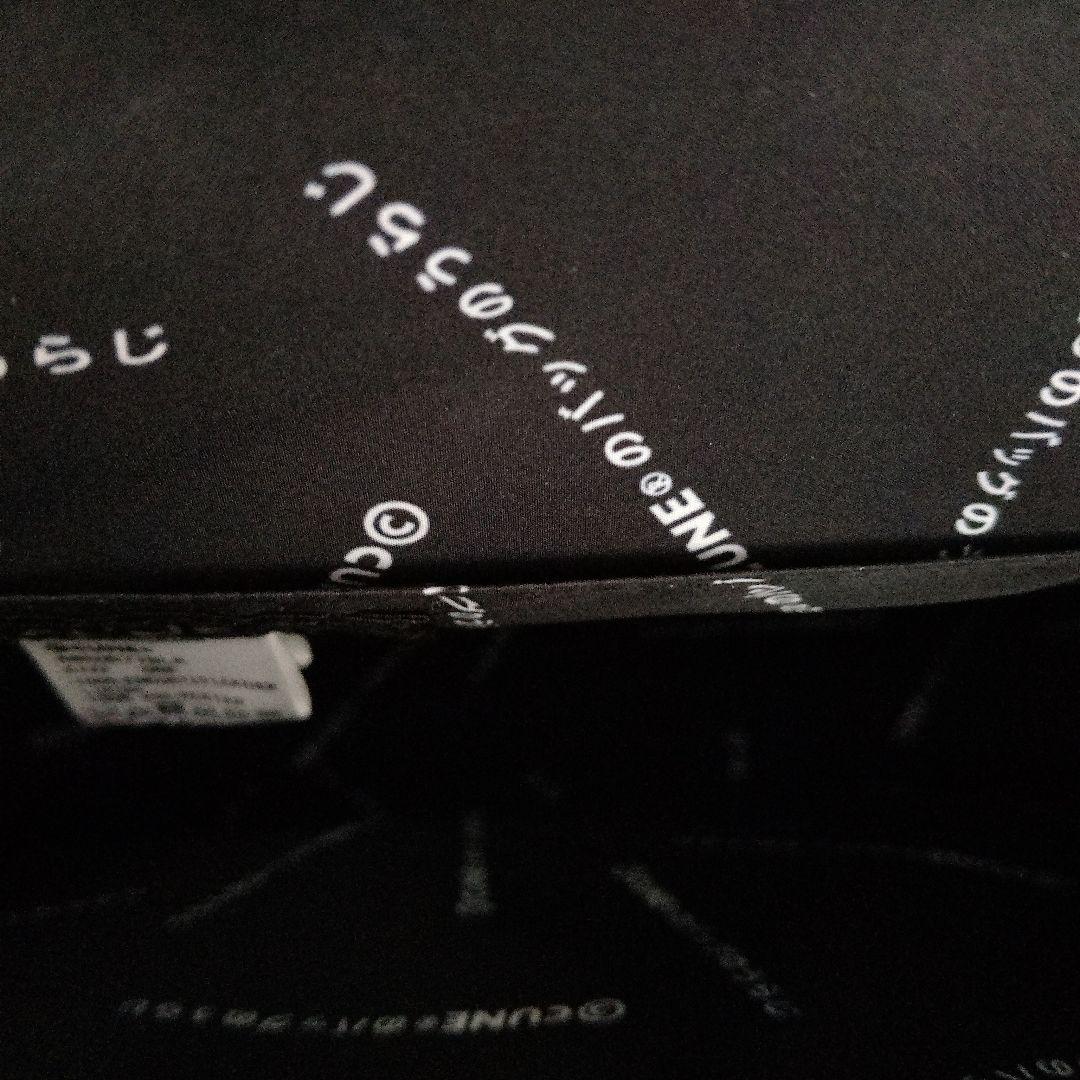 CUNE 合皮の四角いフラップバッグS 3way うさぎ BLACK キュ―ン