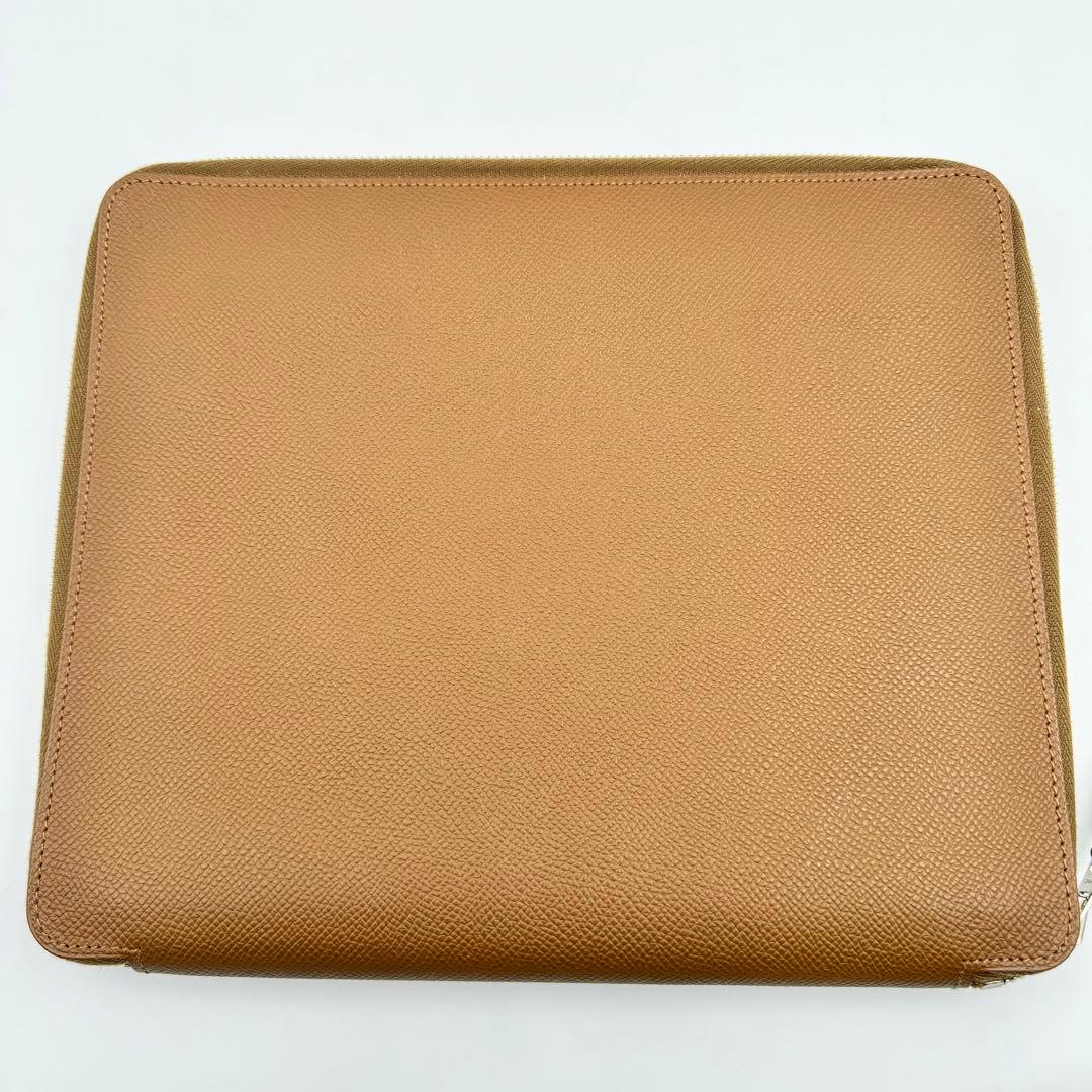 美品✨HERMES エルメス　タブレットケース　ブラウン　レザー