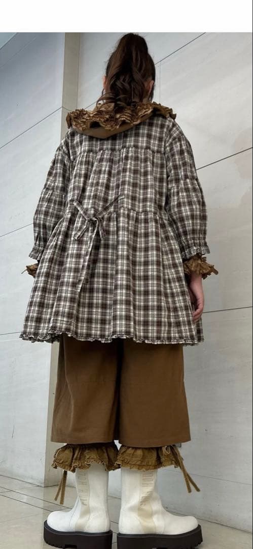 ピンクハウス♡厚底デニム配色ロゴブーツ定価36,800円