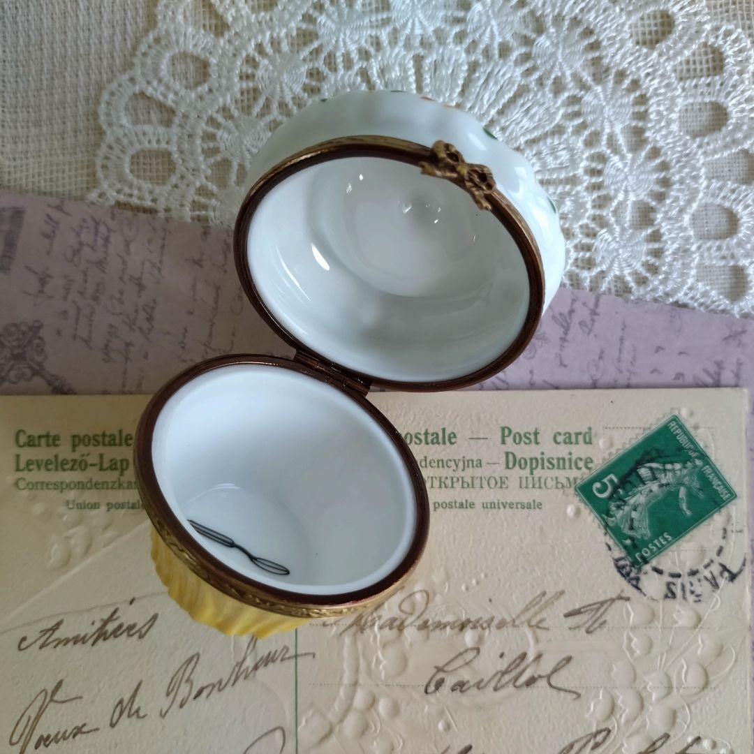 リモージュボックス　カップケーキ　誕生日　バースデー　フランス製　ヴィンテージ