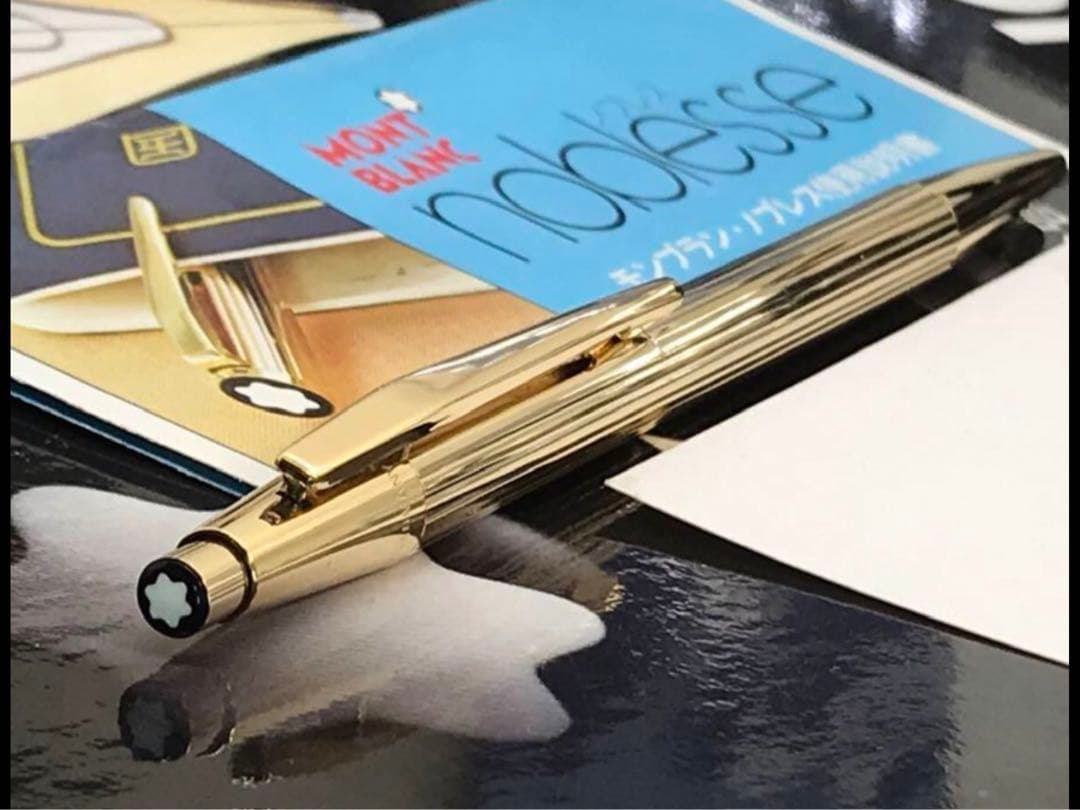 ⭐️金運を呼ぶ総金張り⭐️モンブラン⭐️ノブレスNo1947⭐️世界中で支持の高い逸品⭐️