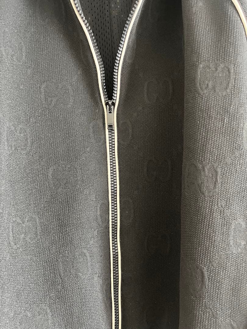 GUCCI GGジャカードモノグラムトラックジャケット・パンツ　セットアップ　黒