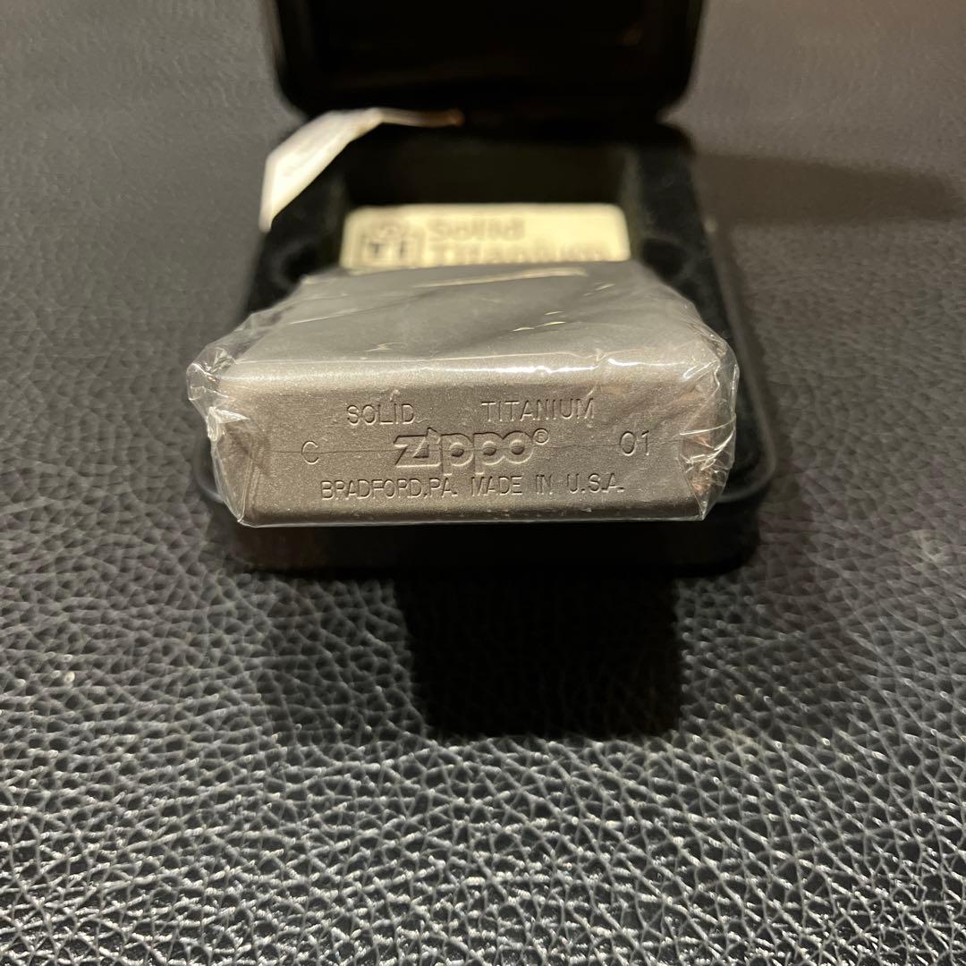 zippo ジッポー Solid Titanium ソリッドチタニウム 未使用品
