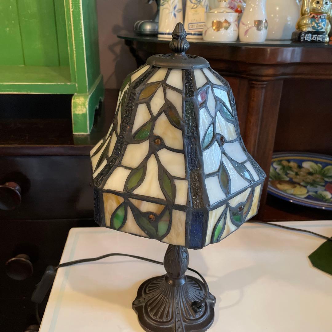 アンティーク・ステンドグラスランプ