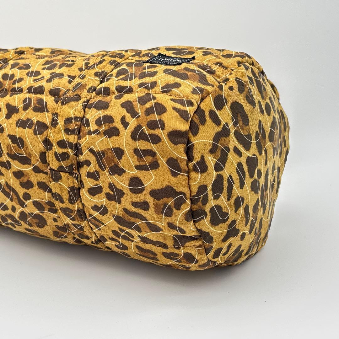 【希少・美品】PORTER×X-girl ドラムバッグ レオパード 肩掛け 豹柄