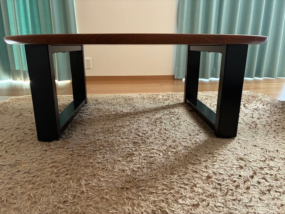 円形木製センターテーブル