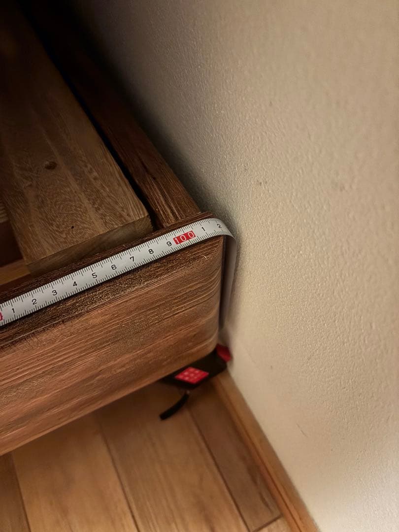 木製シングルベッドフレーム 茶色