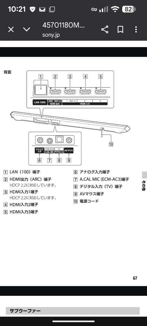 SONY ホームシアターシステム　HT-RT5 中古品　ワイヤレス　5.1ch