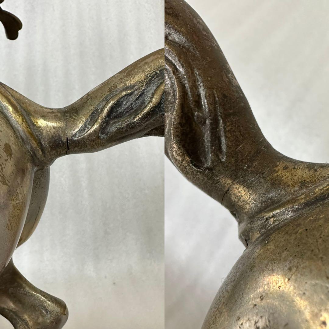 大楠公像 楠木正成 騎馬 武者像 銅製 重さ約5.1kg 高さ約33cm