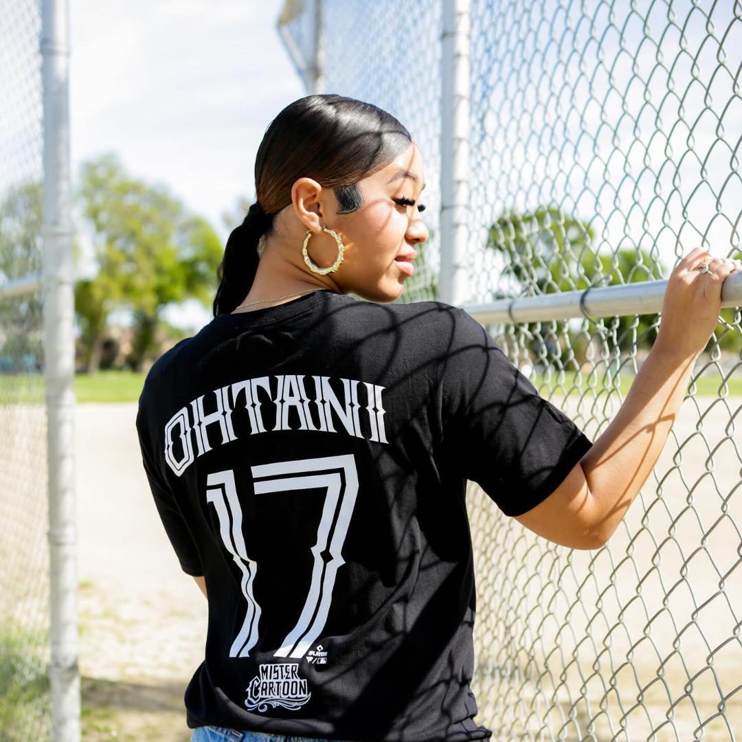 MR CARTOON DODGERS SHOHEI OHTANI TEE 黒