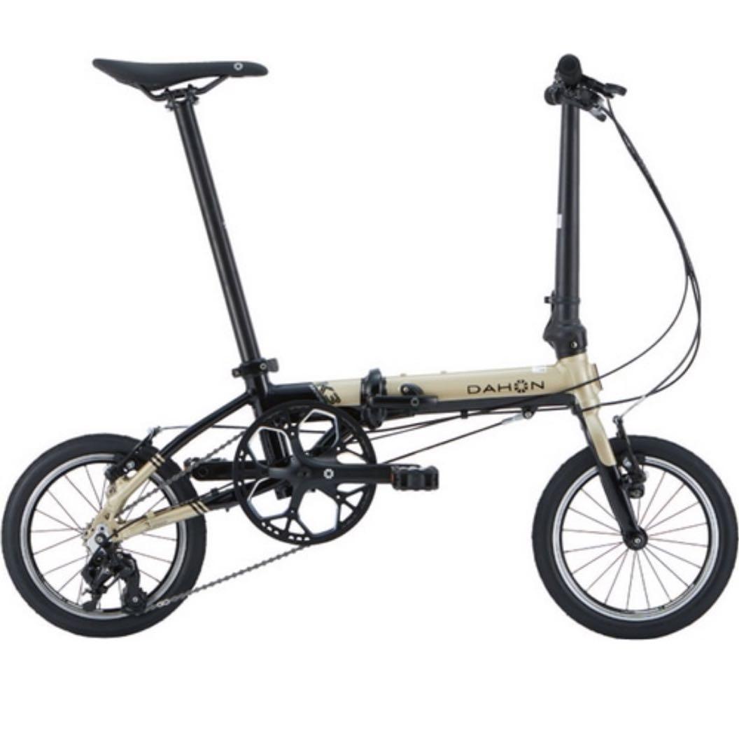 DAHON ( ダホン ) K3 シャンパン　折りたたみ自転車ペダル輪行袋付き