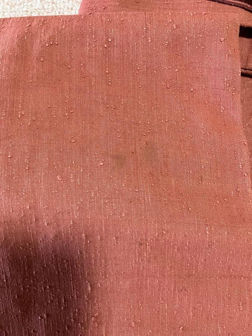 ③ 浦野理一　経節紬　名古屋帯　訳あり　汚れあり