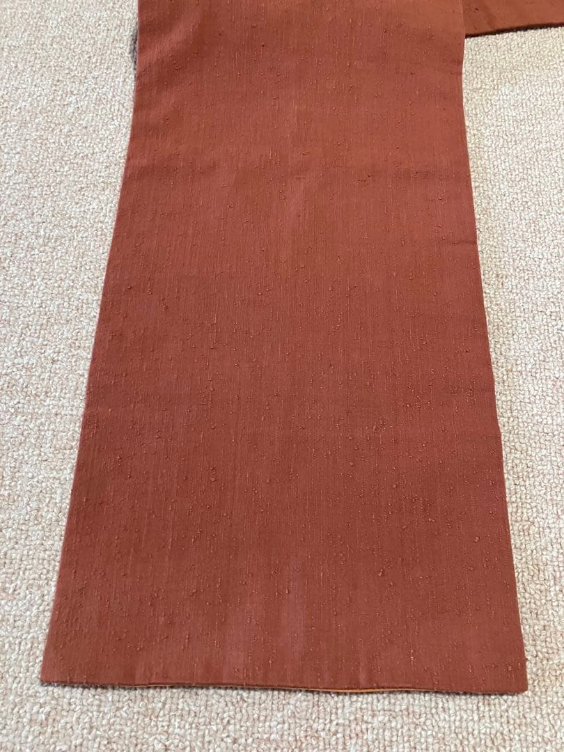 ③ 浦野理一　経節紬　名古屋帯　訳あり　汚れあり