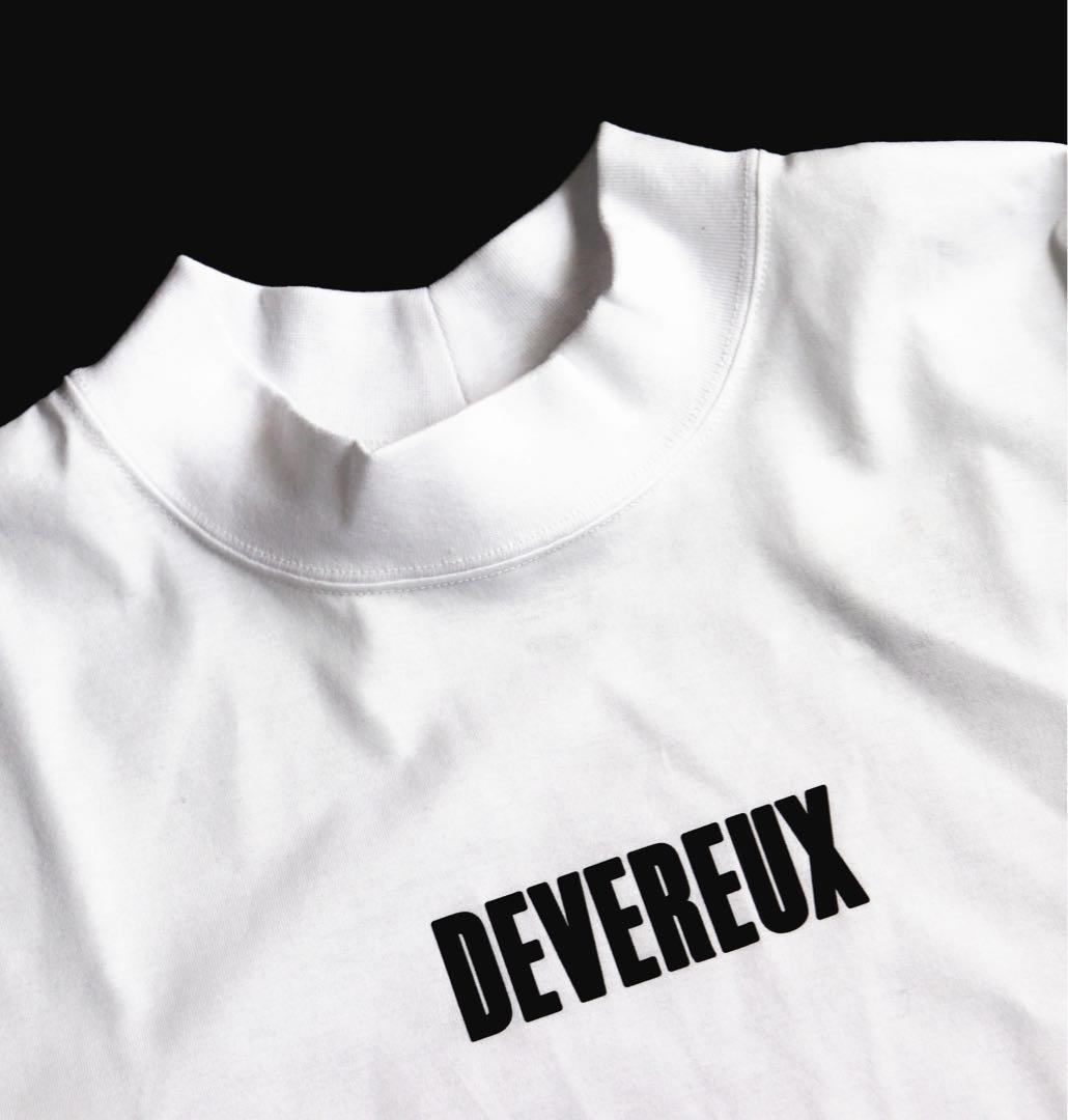 《デヴァローゴルフ》未使用 ロゴアソート チェッカーモックネックシャツ M